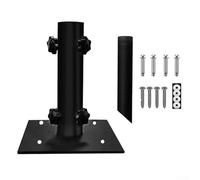 GLFLOW Portaombrelli multifunzionale in ferro, base resistente per esterni, patio, tavoli da picnic e vele ombreggianti