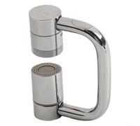 GLFLOW Prolunga per becco rotante a 1080°, con doppia modalità di spruzzo e flusso d'acqua, altezza regolabile, attacco per rubinetto in metallo per cucina o bagno (2)