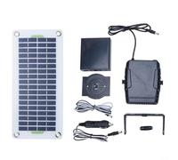 GLFLOW Riscaldatore ad energia solare, 30 W, pannello in silicone cristallino, adattatore 12 V per campeggio, aree esterne e auto