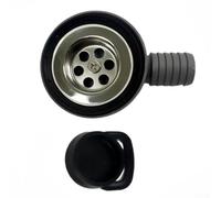 GLFLOW Scarico del pavimento dell'yacht e del camper dell'acciaio inossidabile con apertura di 50 millimetri, corpo dell'ABS, compatibile con i ponti marini