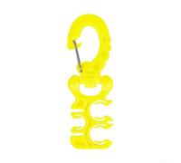 GLFLOW ScubaScuba Supporto per tubo da immersione per il secondo stadio, clip a sgancio rapido a 3 fori compatibile con regolatore, rotazione a 360°, compatto 97 mm, nero/giallo/bianco (giallo)