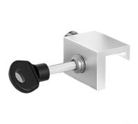 GLFLOW Serratura scorrevole di limite della finestra del limitatore di | Regolabile 9-52 mm Gamma No Drill Installazione Tappo di Sicurezza per la Sicurezza dei Bambini Protezione Casa Argento