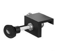 GLFLOW Serratura scorrevole di limite della finestra del limitatore di | Regolabile 9-52 mm Gamma No Drill Installazione Tappo Sicuro per la Sicurezza dei Bambini Protezione Domestica Argento (Nero