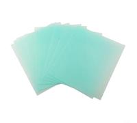 GLFLOW Set di 10 coperture protettive per casco da saldatura, trasparenti, in policarbonato, resistenti al fuoco, anti goccia, in policarbonato (115 x 90 mm)