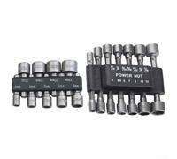 GLFLOW Set di 23 chiavi a bussola esagonali, misure metriche e standard, struttura in acciaio per utensili elettrici, riparazione automatica fai da te e lavorazione del legno