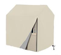 GLFLOW Smoby - Copertura per casetta da gioco in legno Oxford 210D, resistente alle intemperie, con chiusura a coulisse, colore nero (bianco, 115 x 102 x 127 cm)