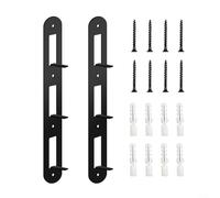 GLFLOW Supporto a parete per smerigliatrice angolare a 3 livelli, rack di stoccaggio per ruote da taglio, nero, confezione da 2 (2 pezzi)