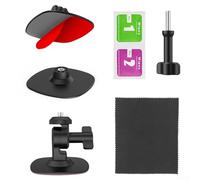 GLFLOW Supporto flessibile per Insta360 X5, morbido per supporto adesivo in TPU per casco o skateboard, supporto compatto sicuro per fotocamera in nero