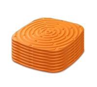 GLFLOW Tappetino per nidificazione per pollo, lavabile, riutilizzabile, per pollaio, con morbida spugna, 30 x 30 cm (8 pezzi arancione)