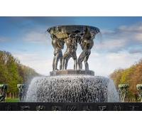 GLHUIOZ 1000 Pezzi, Puzzle Adulti Fontane Norvegia Sculture Fontana 75x50cm