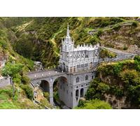 GLHUIOZ 1000 pezzi puzzle per adulti, grandi e impegnativi puzzle per adulti, intrattenimento 1000 pezzi puzzle regalo per amici familiari Colombia Templi Ponti Fiumi Lajas 75x50cm