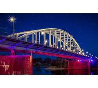 GLHUIOZ 1000 pezzi puzzle per adulti, grandi e impegnativi puzzle per adulti, intrattenimento 1000 pezzi puzzle regalo per amici familiari Paesi Bassi Fiumi Ponti Arnhem 75x50cm