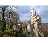 GLHUIOZ 500 Pezzi, Puzzle Adulti Castelli Ponti Germania 52x38cm