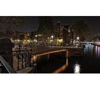 GLHUIOZ 500 Pezzi, Puzzle Adulti Ponti di Amsterdam nei Paesi Bassi 52x38cm