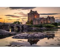 GLHUIOZ 500 pezzi puzzle per adulti, grandi e impegnativi puzzle per adulti, intrattenimento 500 pezzi puzzle regalo per amici familiari Castelli Ponti Scozia 52x38cm