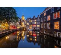 GLHUIOZ 500 pezzi puzzle per adulti, grandi e impegnativi puzzle per adulti, intrattenimento 500 pezzi puzzle regalo per amici familiari Amsterdam, Paesi Bassi 52x38cm