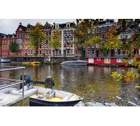 GLHUIOZ 500 pezzi puzzle per adulti, grandi e impegnativi puzzle per adulti, intrattenimento 500 pezzi puzzle regalo per amici familiari Paesi Bassi Amsterdam Porti turistici 52x38cm