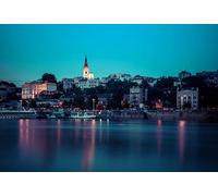 GLHUIOZ 500 Pezzi Puzzle-Puzzle di Legno-Relax Puzzle Giochi-rompicapo Puzzle per Bambini e Adulti Regali Porti turistici sui fiumi 52x38cm