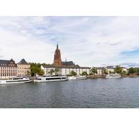 GLHUIOZ 500 Pezzi Puzzle-Puzzle di Legno-Relax Puzzle Giochi-rompicapo Puzzle per Bambini e Adulti Regali Francoforte Germania Fiumi Porti turistici Battello fluviale 52x38cm