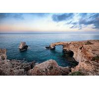 GLHUIOZ Genuine Puzzles,500 Pezzi,Cipro,Ayia Napa,Ponte dell'Amore,52x38cm