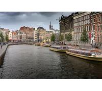 GLHUIOZ Genuine Puzzles. 500 Pezzi. Porti turistici Battello fluviale Paesi Bassi Amsterdam 52x38cm