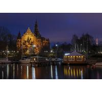 GLHUIOZ Other Impossible Puzzle, 1500 Pezzi, Svezia Porti turistici Fiumi 87x57cm