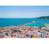 GLHUIOZ Puzzle 1000 Pezzi, Collezione Paesaggi & Foto, Jigsaw Puzzle per Adulti - Stampa di Alta Qualità Spagna Mare Porti turistici Peniscola 75x50cm