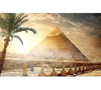 GLHUIOZ Puzzle 1000 Pezzi paesaggi-Puzzle di Legno- Relax Puzzle Giochi-rompicapo Puzzle Città Romantica per Bambini e Adulti Regali,Piramide,Egitto,Il Cairo,75x50cm