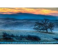 GLHUIOZ Puzzle 1000 Pezzi paesaggi-Puzzle di Legno- Relax Puzzle Giochi-rompicapo Puzzle Città Romantica per Bambini e Adulti Regali,Rurale,Contea di San Benito,75x50cm