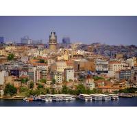 GLHUIOZ Puzzle 1000 Pezzi Puzzle adulti Puzzle Classico paesaggio - Gioco di Puzzle e Gioco di Famiglia, Consigliato per Adulti o Oltre 6 Anni Porti turistici in Turchia 75x50cm