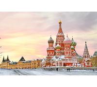 GLHUIOZ Puzzle 1000 Pezzi Puzzle Classici Adulti Paesaggio con Stampa ad Alta Definizione Decorazioni per la Casa Gioco di Famiglia Regalo di Natale Templi della Russia 75x50cm