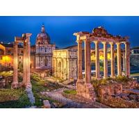 GLHUIOZ Puzzle 1000 pezzi, puzzle per adulti e bambini per la stampa ad alta definizione, gioco di famiglia sfida Italia Roma Rovine Foro Romano 75x50cm