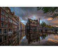 GLHUIOZ Puzzle 1500 Pezzi, Collezione Paesaggi & Foto, Jigsaw Puzzle per Adulti - Stampa di Alta Qualità Ponti di Amsterdam nei Paesi Bassi 87x57cm