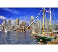 GLHUIOZ Puzzle 1500 Pezzi, Collezione Paesaggi & Foto, Jigsaw Puzzle per Adulti - Stampa di Alta Qualità Porti turistici canadesi 87x57cm