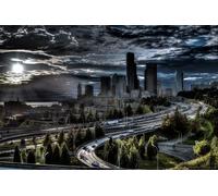 GLHUIOZ Puzzle 1500 Pezzi, Collezione Paesaggi & Foto, Jigsaw Puzzle per Adulti - Stampa di Alta Qualità Strade USA 87x57cm