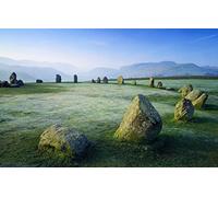 GLHUIOZ Puzzle 1500 Pezzi paesaggi-Puzzle di Legno- Relax Puzzle Giochi-rompicapo Puzzle Città Romantica per Bambini e Adulti Regali Cromlech,87x57cm