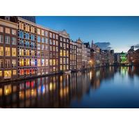 GLHUIOZ Puzzle 1500 Pezzi Puzzle adulti Puzzle Classico paesaggio - Gioco di Puzzle e Gioco di Famiglia, Consigliato per Adulti o Oltre 6 Anni Paesi Bassi Amsterdam 87x57cm