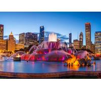GLHUIOZ Puzzle 1500 Pezzi, Puzzle da 1500 Pezzi per Adulti, Quadri Puzzle per Adulti e Bambini - Stampa di Alta Qualità Fontane USA Fontana di Buckingham 87x57cm