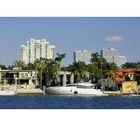 GLHUIOZ Puzzle 1500 pezzi - puzzle per adulti e bambini per la stampa ad alta definizione, gioco di famiglia sfida Yacht USA Miami 87x57cm