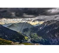 GLHUIOZ Puzzle 1500 pezzi,puzzle per adulti e bambini per la stampa ad alta definizione,gioco di famiglia sfida,Alpi,Europa,87x57cm