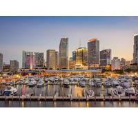 GLHUIOZ Puzzle 1500 pezzi, puzzle per adulti e bambini per la stampa ad alta definizione, gioco di famiglia sfida Marina degli Stati Uniti Yacht Miami 87x57cm