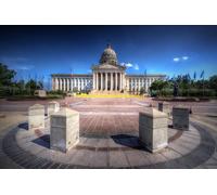 GLHUIOZ Puzzle 1500 Pezzi,Puzzle per Adulti, Puzzle di Legno, Città del Campidoglio dell'Oklahoma, USA 87x57cm