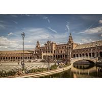 GLHUIOZ Puzzle 500 Pezzi, Collezione Paesaggi & Foto, Jigsaw Puzzle per Adulti - Stampa di Alta Qualità Spagna Fiumi Ponti Siviglia 52x38cm
