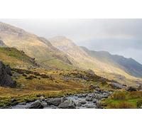 GLHUIOZ Puzzle 500 Pezzi paesaggi-Puzzle di Legno- Relax Puzzle Giochi-rompicapo Puzzle Città Romantica per Bambini e Adulti Regali Gran Bretagna,Galles,Parco Nazionale di Snowdonia,52x38cm