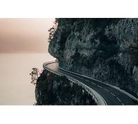 GLHUIOZ Puzzle 500 Pezzi paesaggi-Puzzle di Legno- Relax Puzzle Giochi-rompicapo Puzzle Città Romantica per Bambini e Adulti Regali Strada,Mare,Montagna,Scogliera,52x38cm