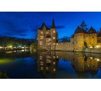 GLHUIOZ Puzzle 500 Pezzi paesaggi-Puzzle di Legno- Relax Puzzle Giochi-rompicapo Puzzle Città Romantica per Bambini e Adulti Regali Castelli Germania 52x38cm