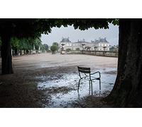 GLHUIOZ Puzzle 500 Pezzi paesaggi-Puzzle di Legno- Relax Puzzle Giochi-rompicapo Puzzle Città Romantica per Bambini e Adulti Regali,Pozzanghera,Sedia,Dopo la pioggia,Lussemburgo,Terrazza,52x38cm