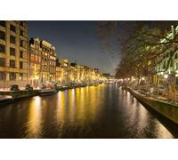 GLHUIOZ Puzzle 500 Pezzi paesaggi-Puzzle di Legno- Relax Puzzle Giochi-rompicapo Puzzle Città Romantica per Bambini e Adulti Regali Porti turistici di Amsterdam, Paesi Bassi 52x38cm