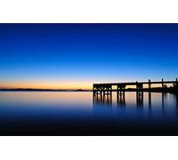 GLHUIOZ Puzzle 500 Pezzi paesaggi-Puzzle di Legno- Relax Puzzle Giochi-rompicapo Puzzle Città Romantica per Bambini e Adulti Regali Paesaggi,Ponti,Moli,52x38cm