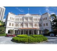 GLHUIOZ Puzzle 500 Pezzi paesaggi-Puzzle di Legno- Relax Puzzle Giochi-rompicapo Puzzle Città Romantica per Bambini e Adulti Regali Singapore Raffles Hotel 52x38cm